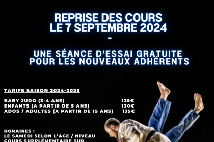 C'est la rentrée !!!! La saison 2024-2025 commence